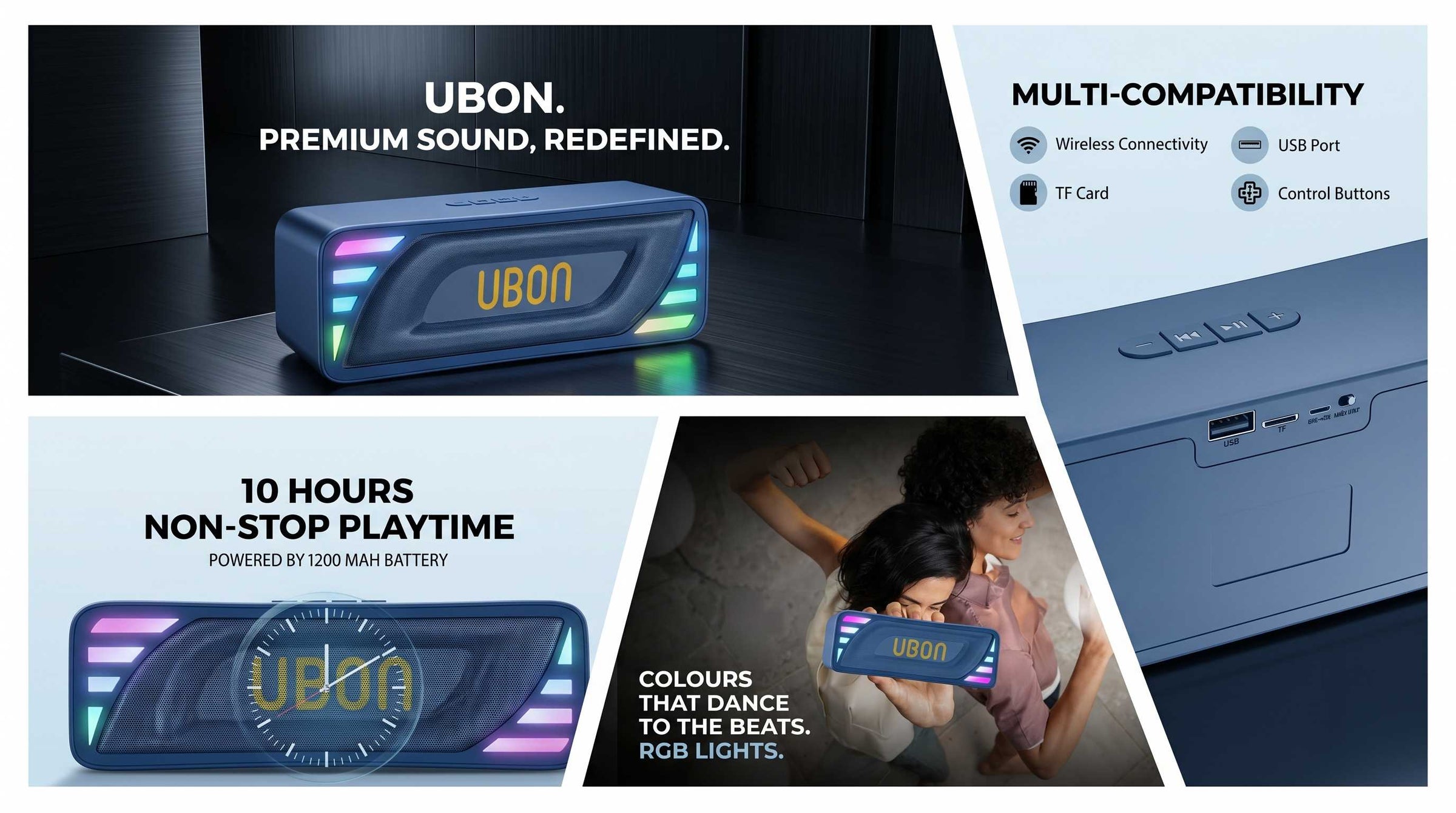 UBON SP-26 Mini Soundbar – The Best Quality Compact Wireless Speaker!