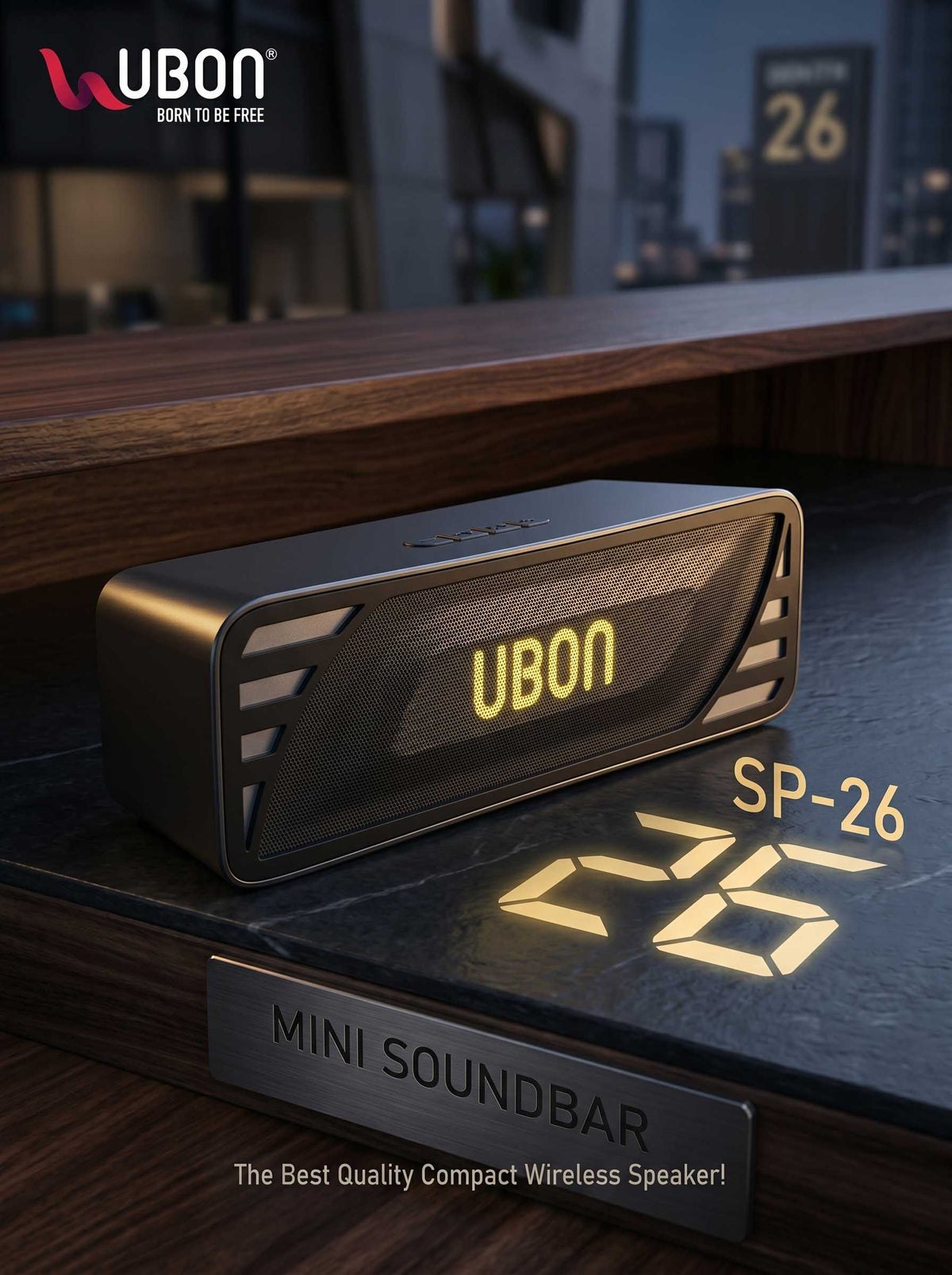UBON SP-26 Mini Soundbar – The Best Quality Compact Wireless Speaker!