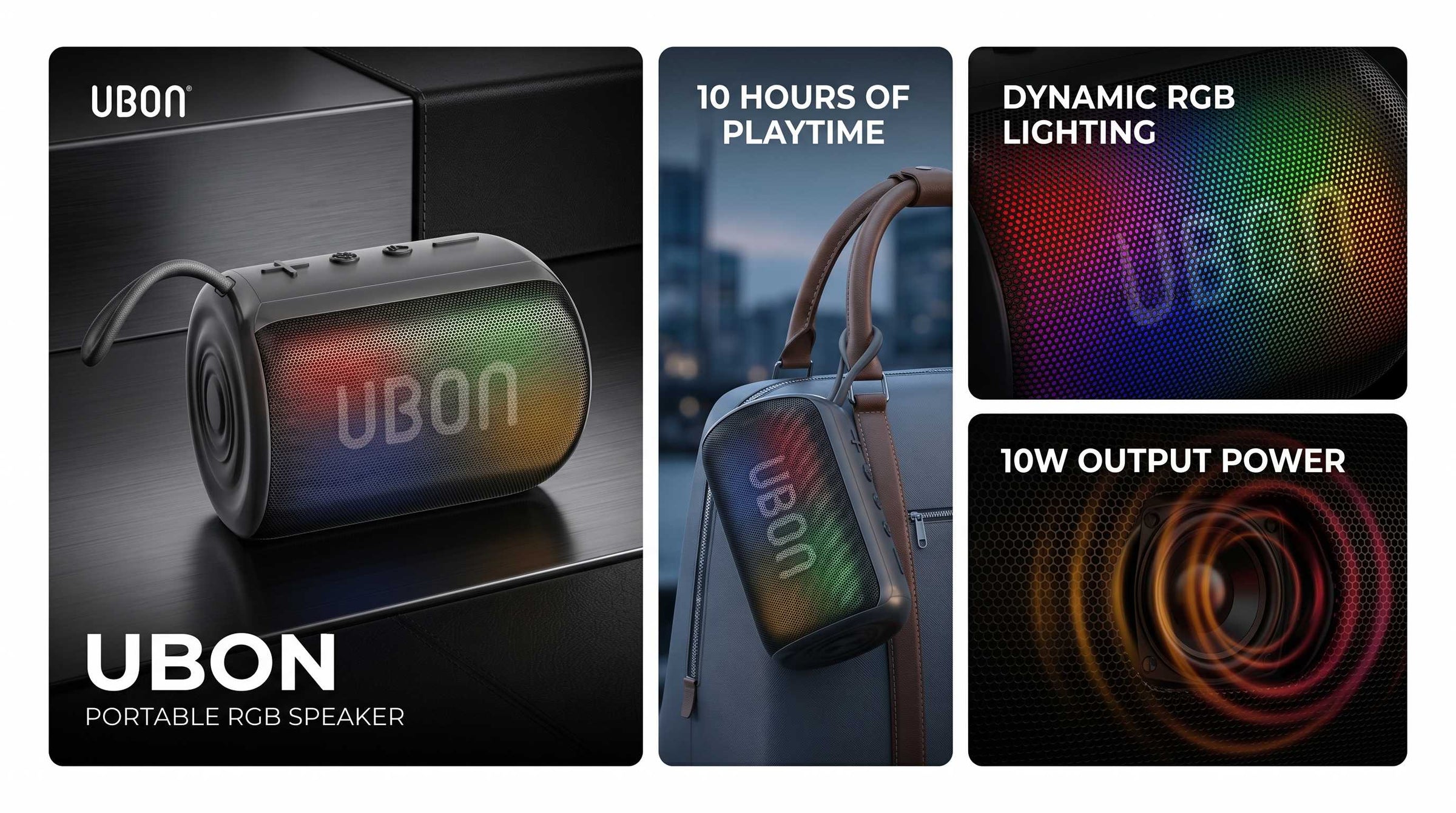 UBON SP-28 Light House Series Portable Speaker