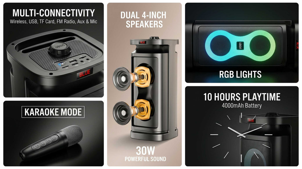 SP-29 Rockstar v5.3 Wireless Speaker with wireless Mic