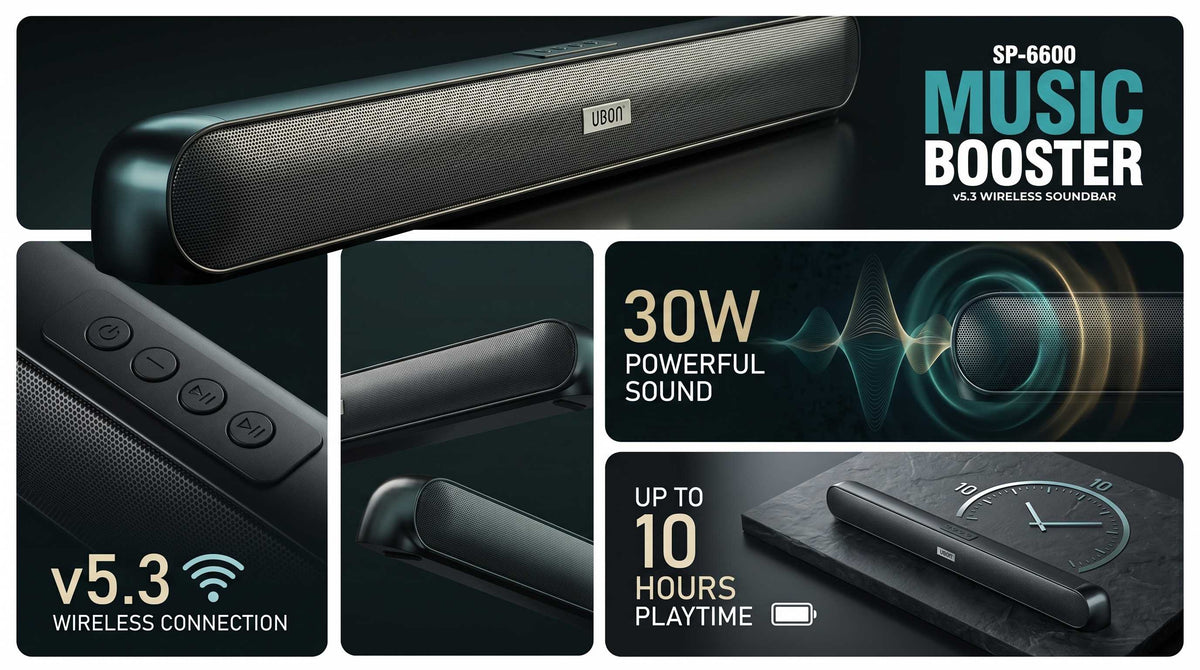 UBON SP-6600 Music Booster Wireless Soundbar