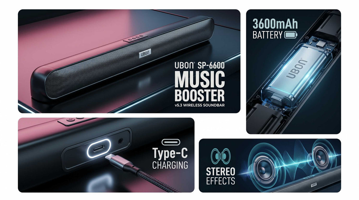 UBON SP-6600 Music Booster Wireless Soundbar