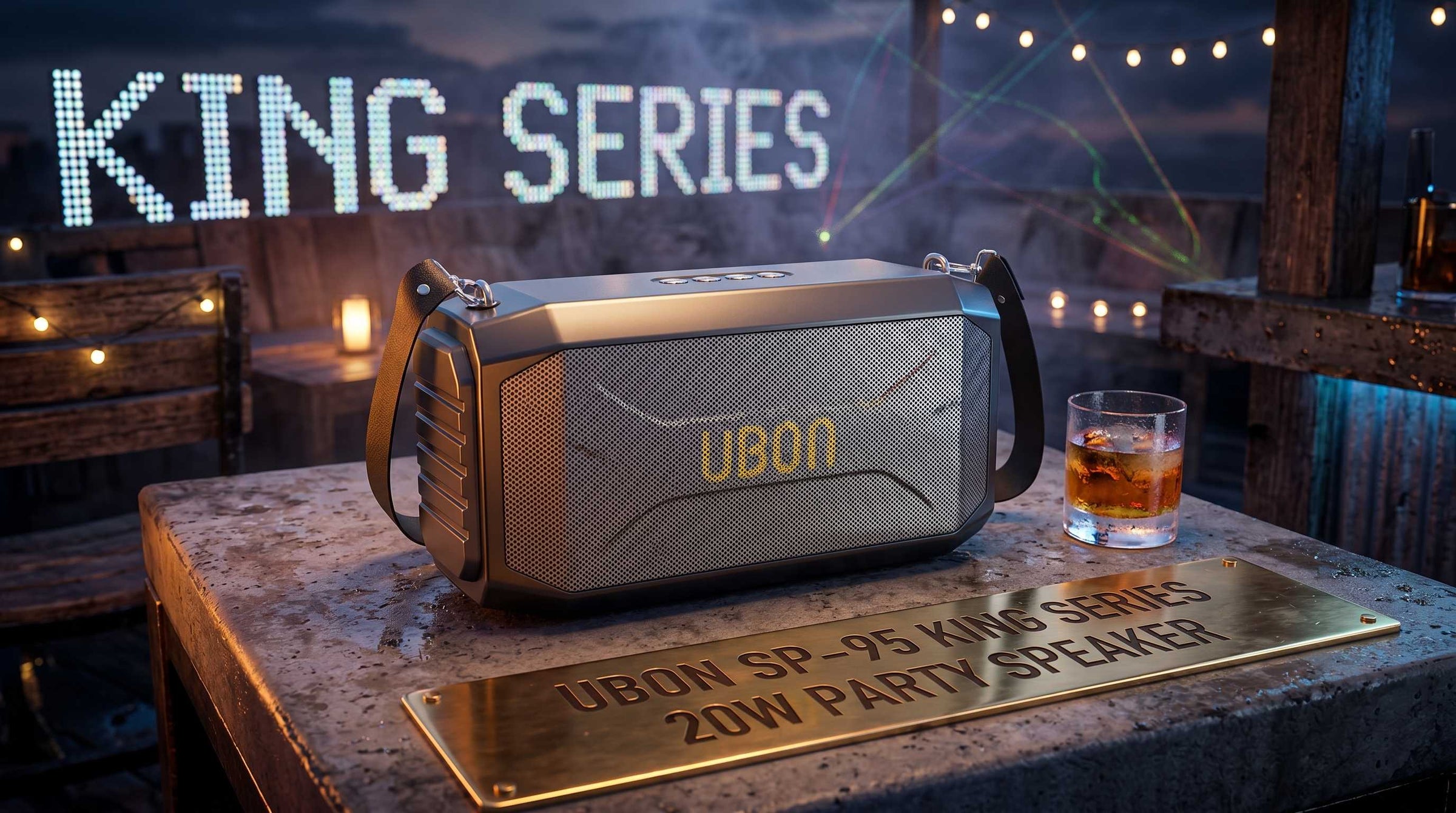 UBON SP-95 King Series 20W Party Speaker – Made in India with 10-Hour Playtime