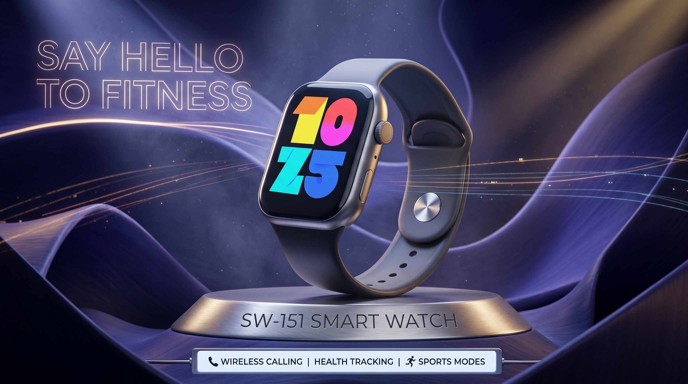 SW-151 Smart Watch | Wireless Calling, Health Tracking & Sports Modes
