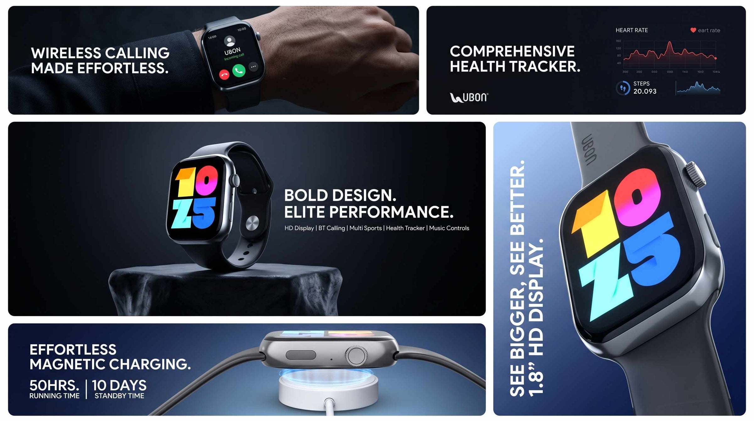 SW-151 Smart Watch | Wireless Calling, Health Tracking & Sports Modes