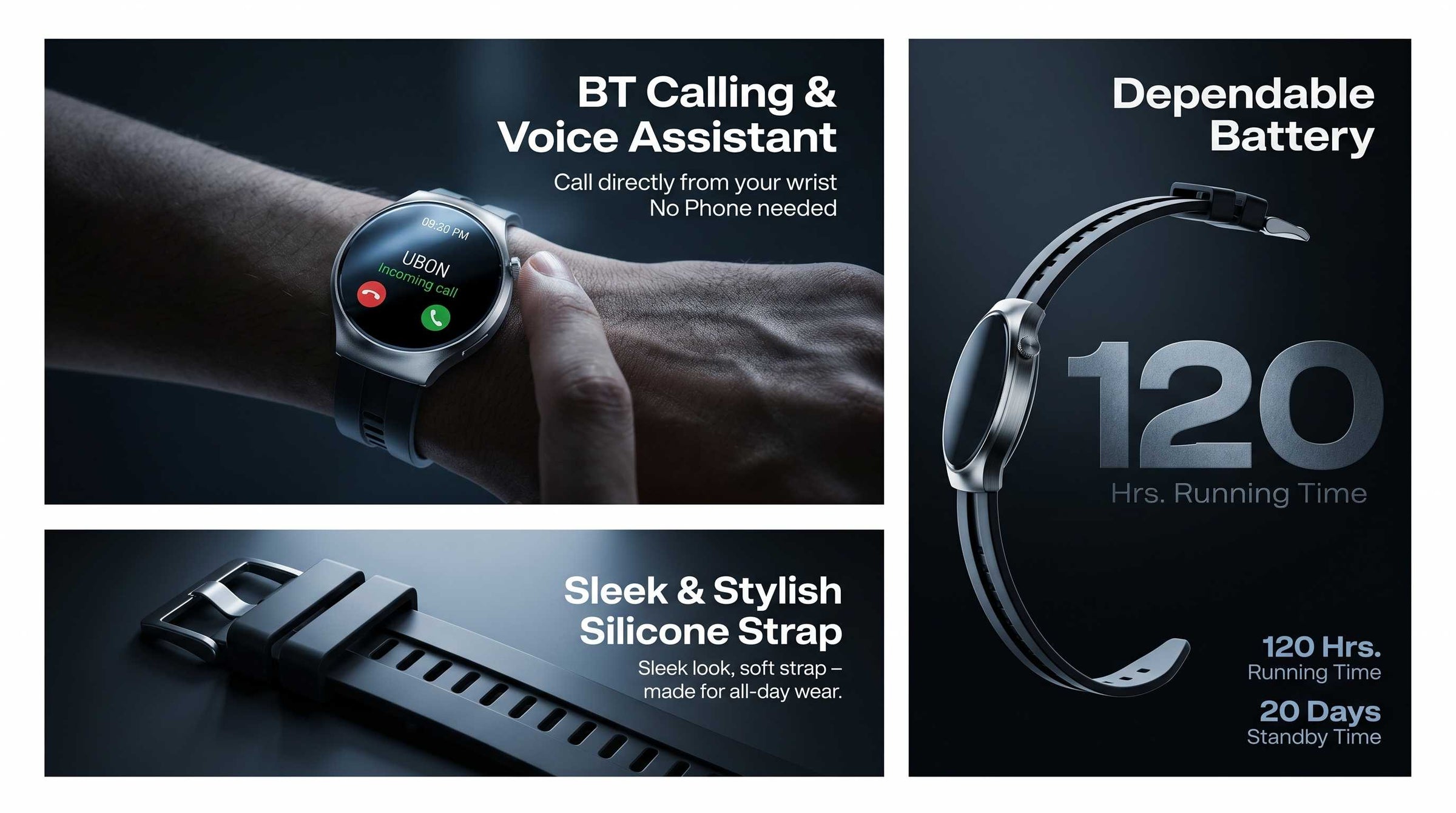 SW-161 BOSS Smartwatch – Power, Performance & Style in Every Moment