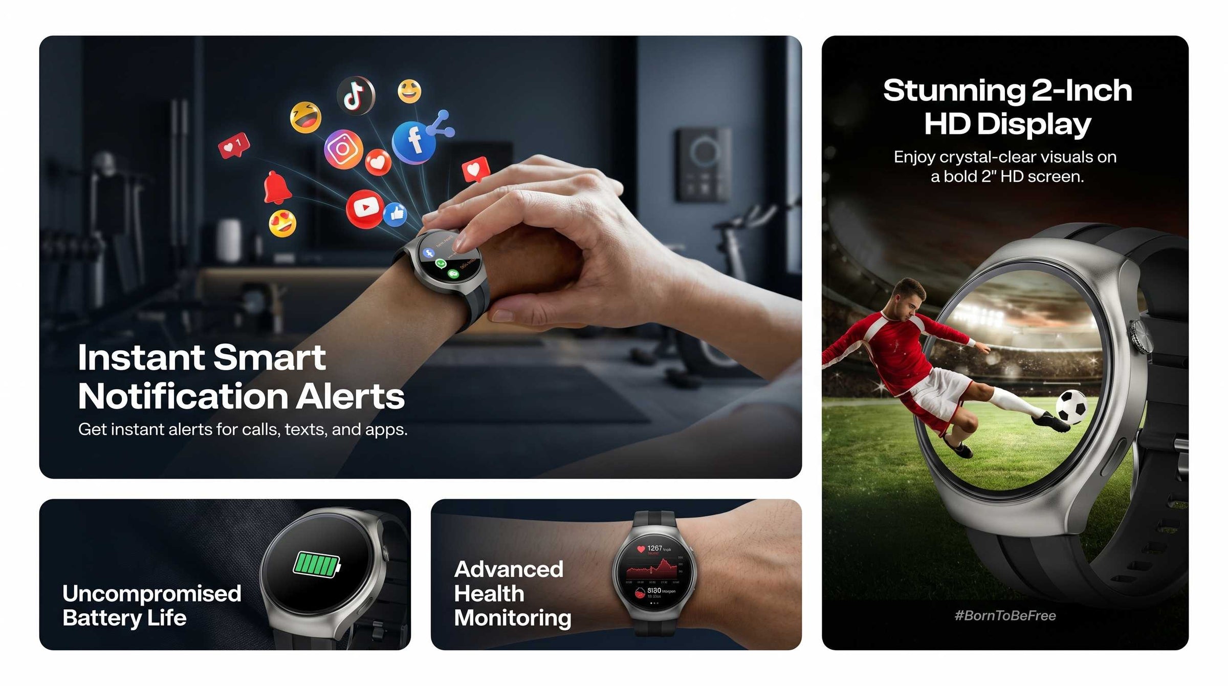 SW-161 BOSS Smartwatch – Power, Performance & Style in Every Moment