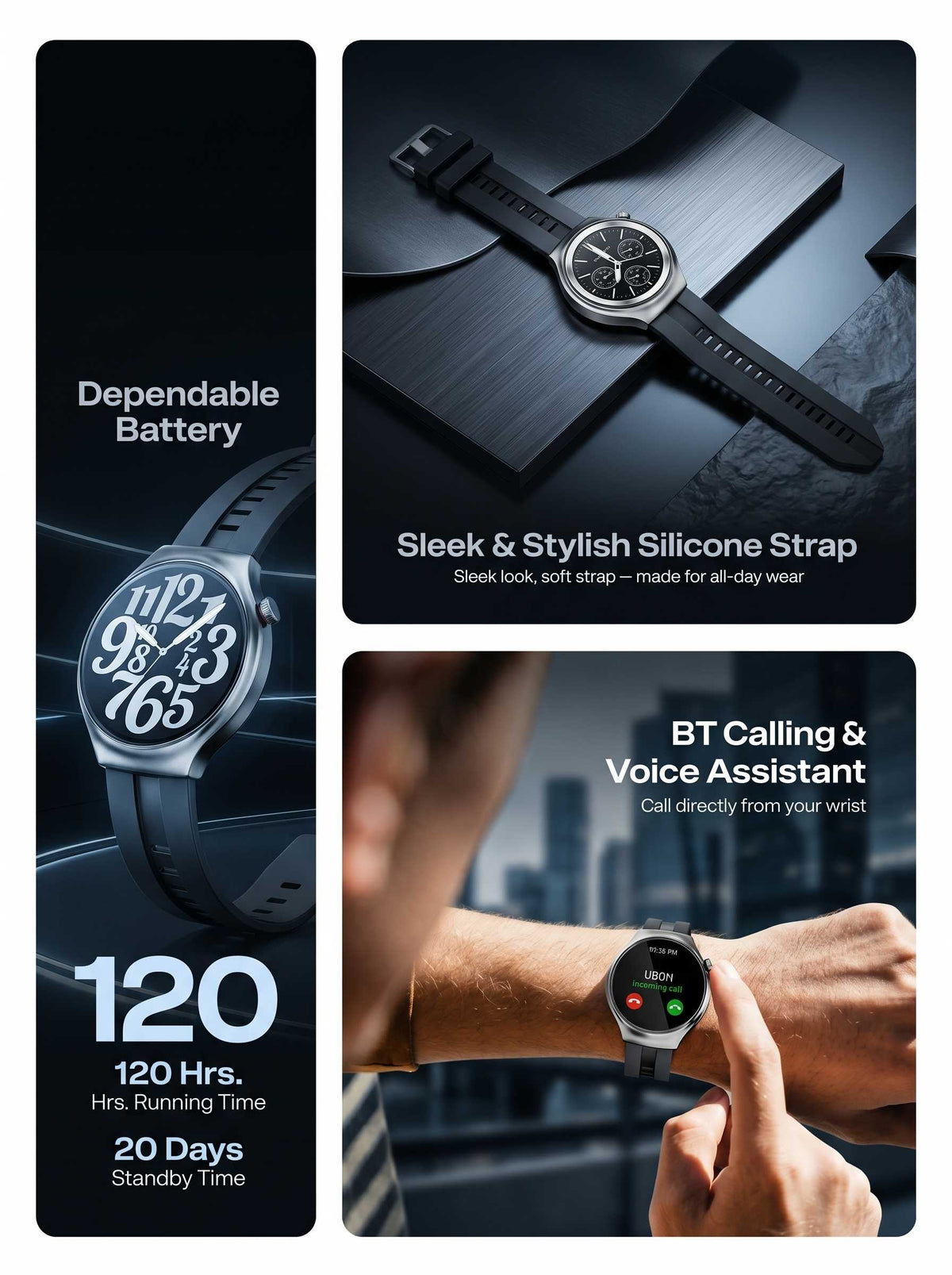 SW-161 BOSS Smartwatch – Power, Performance & Style in Every Moment