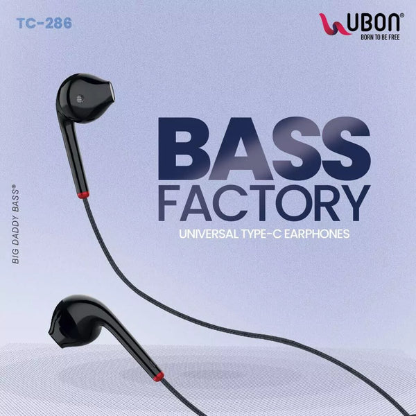 Ubon Bass Factory TC-286 Type-C Earphones