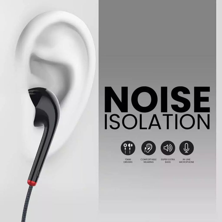Ubon TC-286 Type-C Earphones - Noise Isolation Feature