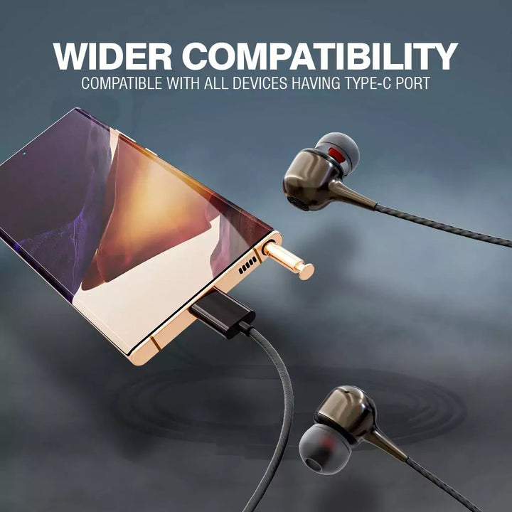 Ubon Type C TC 486 Wired Earphones ubonindia