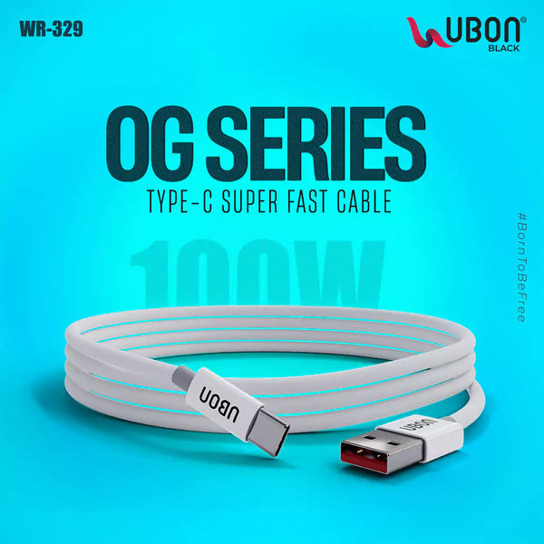 UBON OG Series WR-329 USB To Type-C 100W Cable