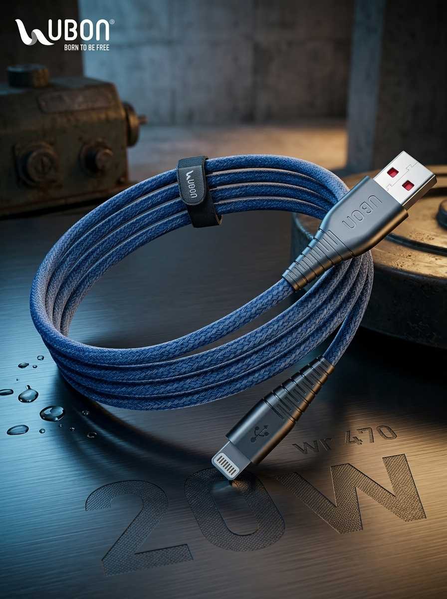 UBON WR-470 Deluxe Cable: The Best Quality Data Cable with iPh charging