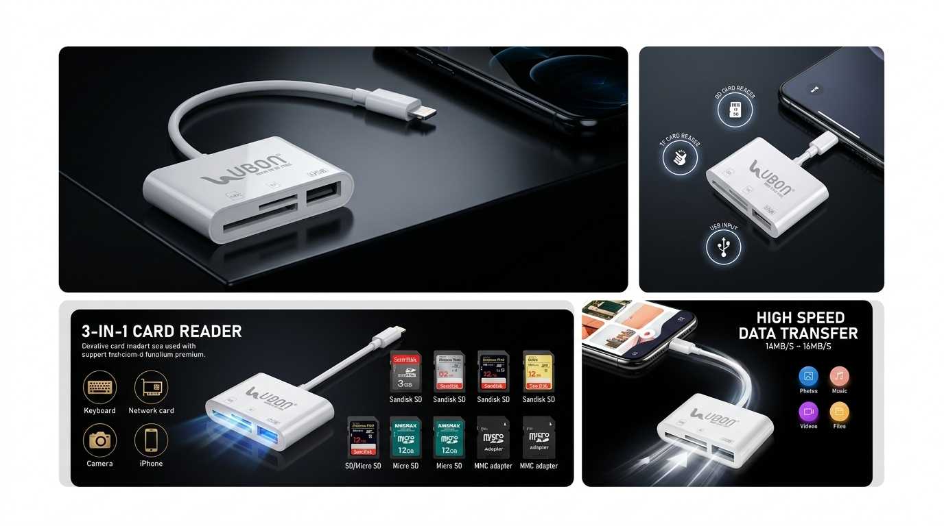 Ubon Fusion WR-496 iPhone OTG Connector