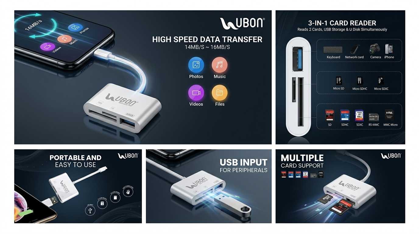 Ubon Fusion WR-496 iPhone OTG Connector