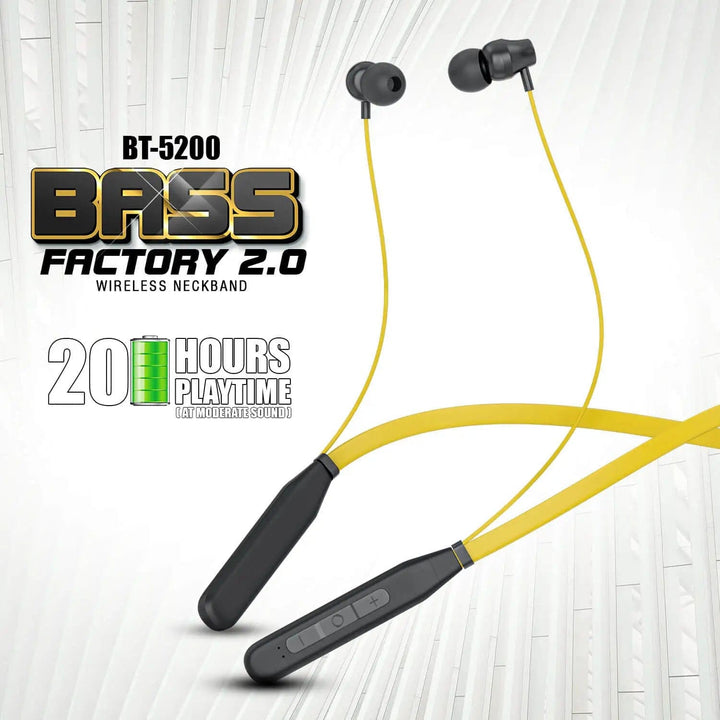 Buy Wireless Neckband UBON Bass Factory 2.0 BT 5200 ubonindia
